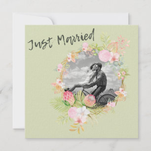 Invitation Boho Floral Meilleur Mariage de corail rose