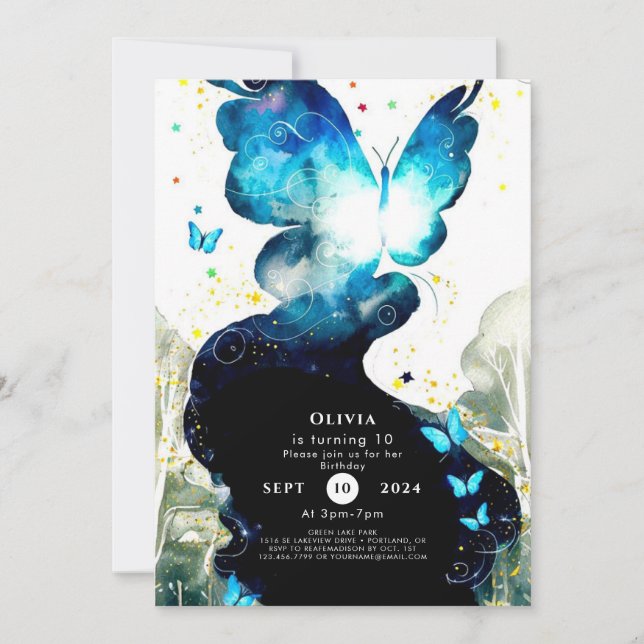 Invitation Boho Fun Button Anniversaire (Devant)