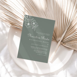 Invitation Boho Green Destination Floral Nuestra Boda