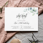 Invitation `Boho Green Eucalyptus Sweet 16<br><div class="desc">Bouquet de Boho d'eucalyptus verdoyants.</div>