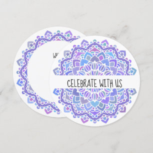 Invitation Boho Gypsy Purple Mandala
