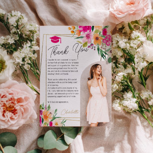 Invitation Boho jardin floral or photo graduation
