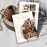 Invitation Boho Joyeux Noël Collage<br><div class="desc">Créez vos propres cartes Joyeuses de Noël avec votre impressionnant collage photos de famille,  noms,  et année pour apporter plaisir et joie à la famille et aux amis cette saison des Fêtes!</div>