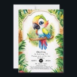 Invitation Boho Kids Parrot Anniversaire<br><div class="desc">Entrez dans un monde de charme fantaisiste avec nos invitations à l'anniversaire de Boho Kids Parrot! Avec des perroquets colorés ornés d'accents de style bohème, dans un décor de verdure luxuriante et de motifs floraux, ces invitations donnent le ton parfait pour une fête d'anniversaire remplie de créativité et d'émerveillement. Entièrement...</div>