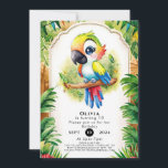 Invitation Boho Kids Parrot Anniversaire<br><div class="desc">Entrez dans un monde de charme fantaisiste avec nos invitations à l'anniversaire de Boho Kids Parrot! Avec des perroquets colorés ornés d'accents de style bohème, dans un décor de verdure luxuriante et de motifs floraux, ces invitations donnent le ton parfait pour une fête d'anniversaire remplie de créativité et d'émerveillement. Entièrement...</div>