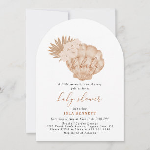 Invitation Boho Little Mermaid Est Sur Le Chemin Du Baby show