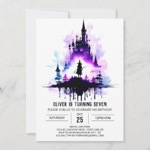 Invitation Boho Little Wizard Anniversaire magique
