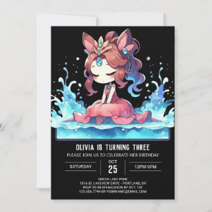 Invitation Boho Magical Princess Anniversaire