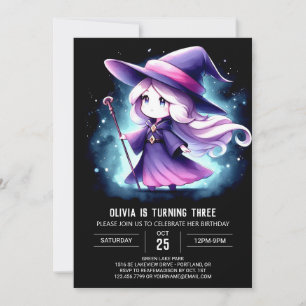 Invitation Boho Majestic Wizard Anniversaire