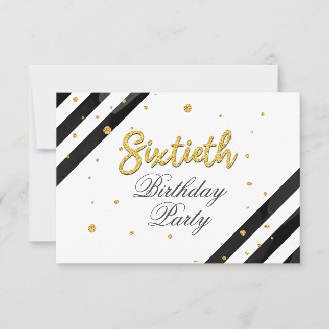 Invitation Boho moderne 60e anniversaire (Devant)