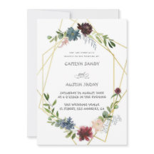 Boho Navy & floral simple vert