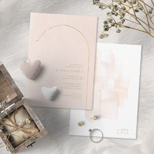 Invitation Boho Oasis Mariage Fête des mariées Blush ID959