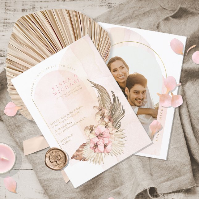 Invitation Boho Oasis Mariage ID Modèle photo959 (Créateur téléchargé)