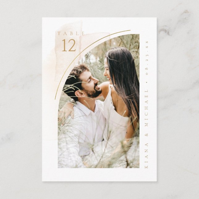 Invitation Boho Oasis Mariage Numéro de tableau photo ID959 (Dos)