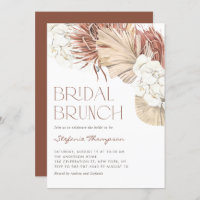 Boho Orchidées et séché Palm Feuille Brunch nuptia