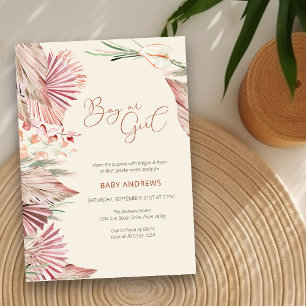 Invitation Boho Palm Séché Foliage Tropical Révélation de gen