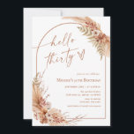 Invitation Boho Pampas 30e anniversaire<br><div class="desc">🌿 Bienvenue à notre Boho Pampas 30th Birthday Invitation! 🌿 Célébrez le début d'une nouvelle ère avec notre enchanteresse Boho Pampas 30e anniversaire Invitation. Découvrez le charme bohème et la beauté de l'herbe à la pampa en célébrant cet anniversaire marquant entouré d'amis, de familles et de la magie de la...</div>