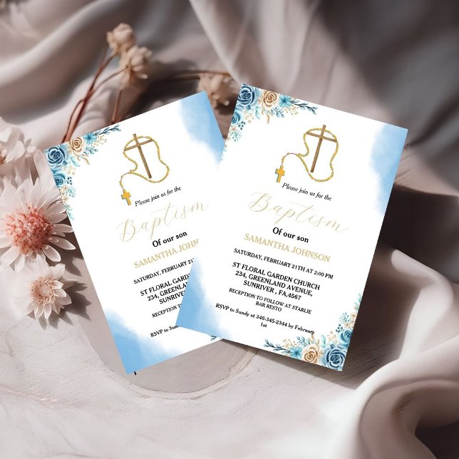 Invitation Boho Pampas Grass Rainbow Girl BAptism Christening (Créateur téléchargé)