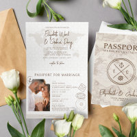 Boho Passport Destination Cruise Mariage