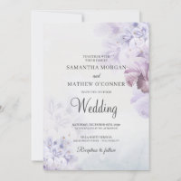 Boho pourpre bleu poussiéreux rose de mariage flor