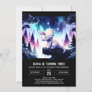 Invitation Boho Printable Tricératops Anniversaire