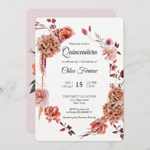 Invitation Boho Quinceañera