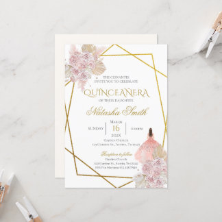 Invitation Boho Quinceanera