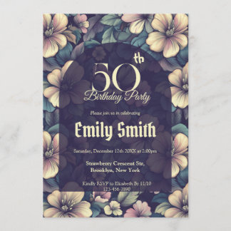 Invitation Boho Rose Flower First Birthday Gift