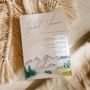 Invitation Boho rustique Colorado douche de la montagne