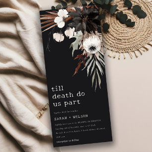 Invitation Boho Rustique rouille gothique Mariage botanique n