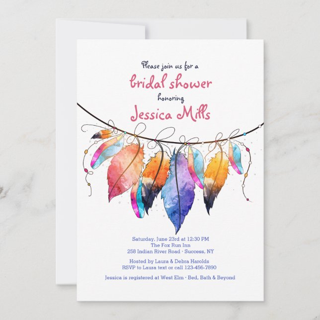Invitation Boho Style (Devant)