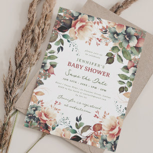 Invitation Boho Summer Garden Floral Baby shower Économisez D