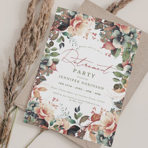 Invitation Boho Summer Garden Floral Retraite Party