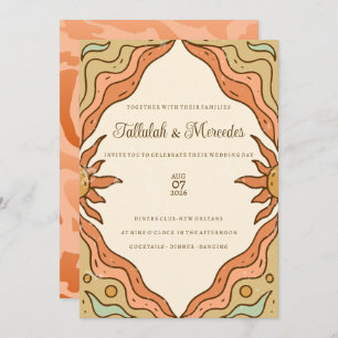 Invitation Boho Summer Sun Wedding