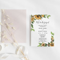 Boho Sunflower Rustic Fleur sauvage Nous sommes en