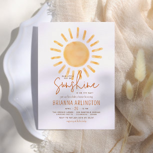 Invitation Boho Sunshine   Baby shower pour garçon ou fille à