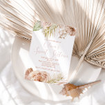 Invitation Boho Sweet sixteen Floral 16e anniversaire<br><div class="desc">Boho Sweet 16 Anniversaire avec fleurs séchées.</div>