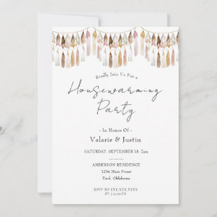 Invitation Boho Tassels