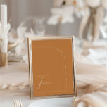 Invitation Boho Terracota Arche Tableau Dix Numéro De Tableau<br><div class="desc">Designed to coordinate with the "Arches Minimum" Wedding Invite Collection. To change details,  click "détails". To move the text or change the size,  font,  or color,  click "Edit using Design Tool". View the collection link on this page to see all of the matching items in this beautiful design.</div>