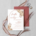 Invitation Boho Terracotta Arch Pampas Herbe 60e anniversaire<br><div class="desc">Conçu pour coordonner avec notre collection Boho Terracotta Pampas Grass, cette invitation moderne de 60ème anniversaire présente l'arche tendance et populaire dans les tons terre cuite. Pour une personnalisation plus avancée de cette conception, par exemple la modification de la disposition, de la police ou de la taille du texte, cliquez...</div>