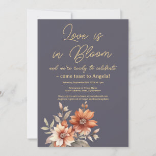 Invitation Boho Terracotta Floral Bridal Douche
