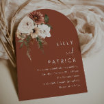 Invitation Boho Terracotta Floral Toutes les saisons Arch Mar<br><div class="desc">Boho Terracotta Floral Toutes les saisons Arc Faire-part de mariage Voir la collection correspondante à Niche et Nest Store Merci beaucoup</div>