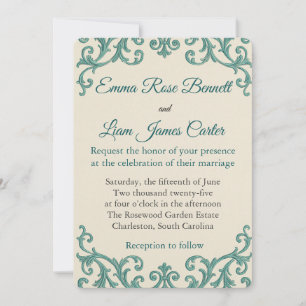 Invitation Boho Terracotta Plumes beiges