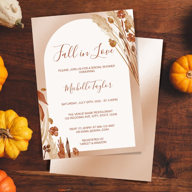 Invitation Boho Tombez amoureux Arc en Terracotta Enterrement (Créateur téléchargé)