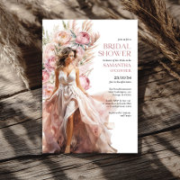 Boho tourterelles roses pampas herbe eucalyptus