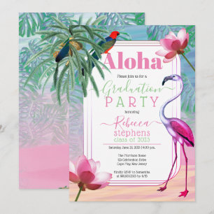 Invitation Boho Tropical Beach Watercolor Party