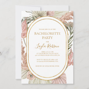 Invitation Boho Tropical Botanical   Bachelorette
