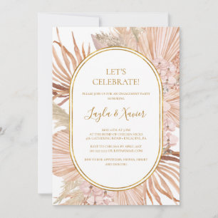 Invitation Boho Tropical Botanical   Célébrons