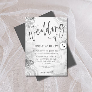 Invitation Boho Vintage Garden & Butfly Mariage