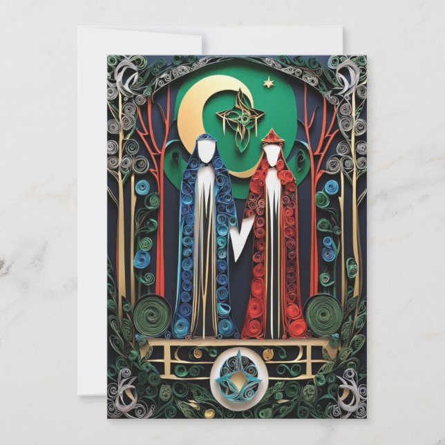 Invitation Boho Wedding RSVP (Devant)